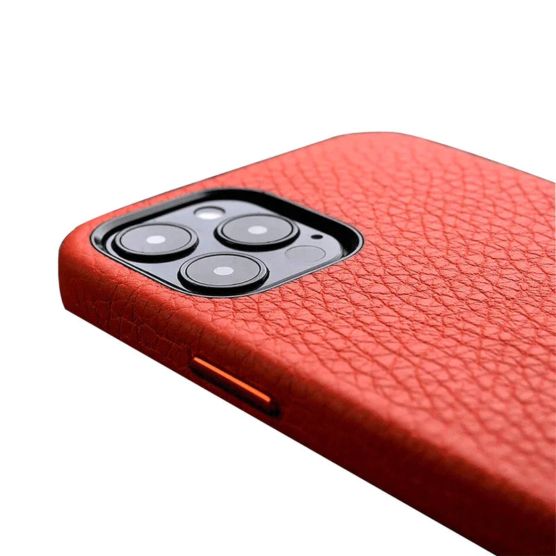 Melkco iPhone 12 Pro Max Origin Paris Premium Leather Cover - Orange - Tashqila Melkco iPhone 12 Pro Max Origin Paris Premium Leather Cover - Orange - Tashqila